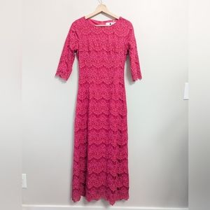 Dainty Jewells‎ Pink Lace Maxi Dress